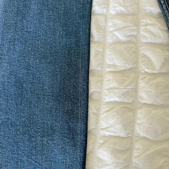 Redone high rise ankle crop denim in aged blue wash - Picture 12 of 13